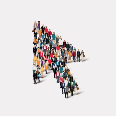 insanlar imleç vektör şekil