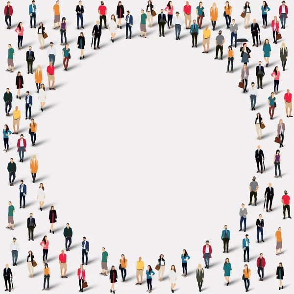 Group  people  shape   circle — Stock Photo, Image