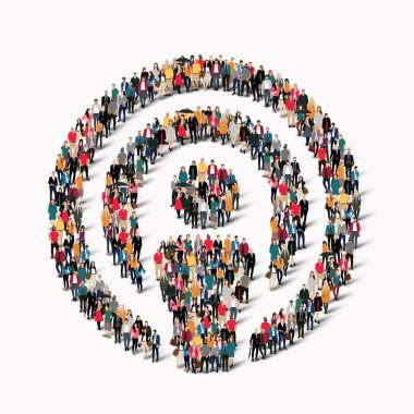 insanlar şekli hedef adam grup