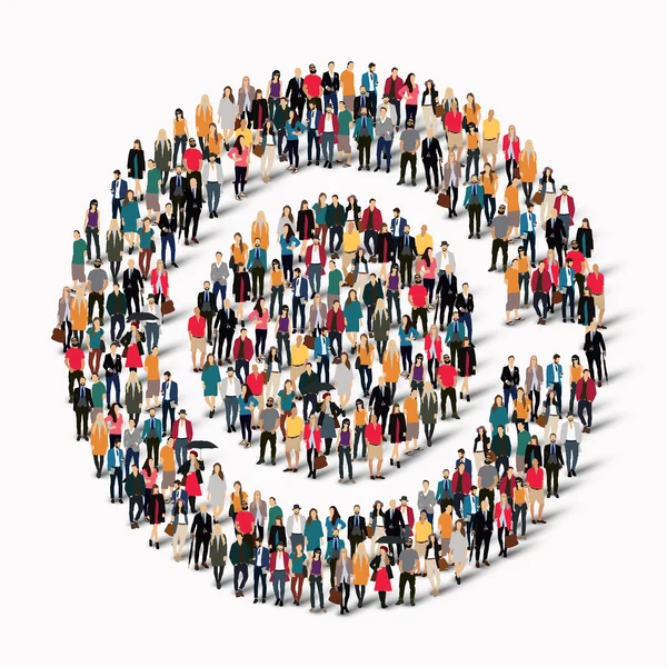 Grup insanlar kahve şekil