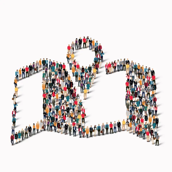 İnsanlar harita işaretçi şekli