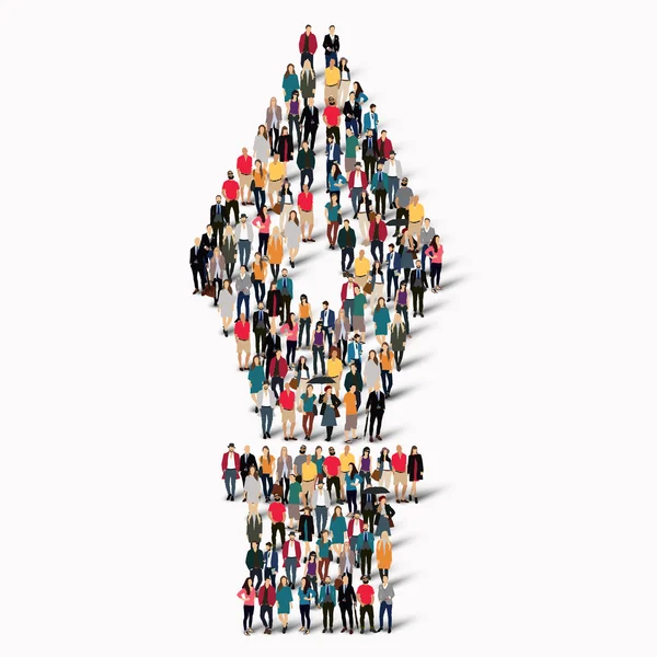 Grup insanlar şekli dolma kalem