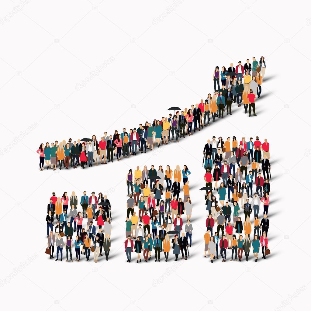 group  people  shape  growing graph
