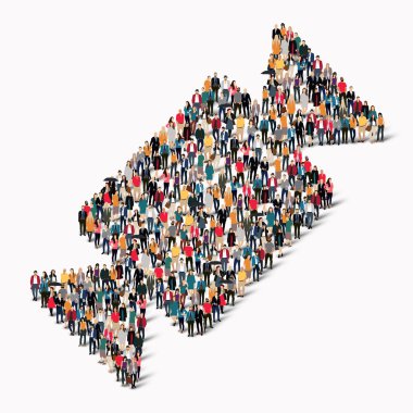 Grup insanlar şeker şekil