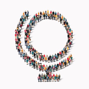 Grup insanlar şekli Küre