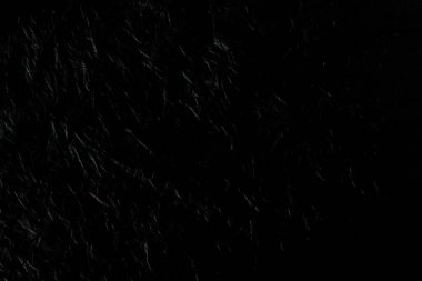 Arkaplan için siyah kırışık plastik doku.