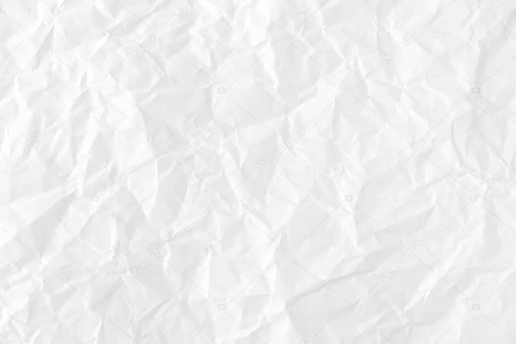 White Creased paper texture background.