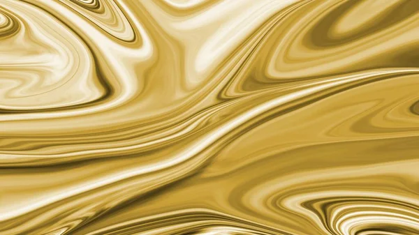 Astratto Fondo Oro Liquido Fondale Onda Oro — Foto Stock