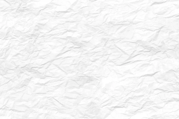 Abstrato Branco Vincado Fundo Textura Papel Folha Papel Branco Amassado — Fotografia de Stock