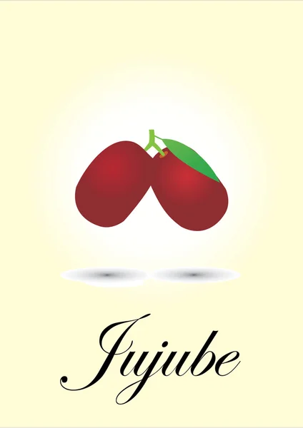 Jujube. — Archivo Imágenes Vectoriales