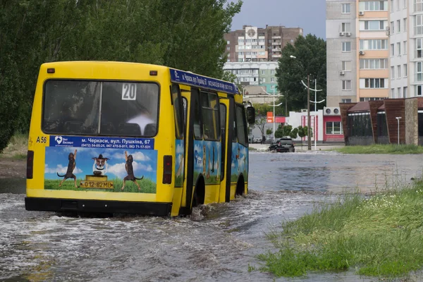 Черкасси Украина Июня 2016 Года Черкассах Время Наводнения Вызванного Проливным — стоковое фото
