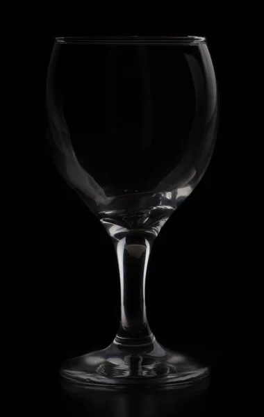 Copo de vinho branco vazio — Fotografia de Stock