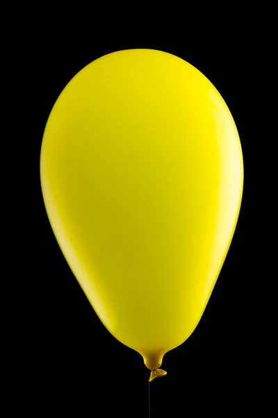 Färgglada rolig ballong på svart bakgrund — Stockfoto