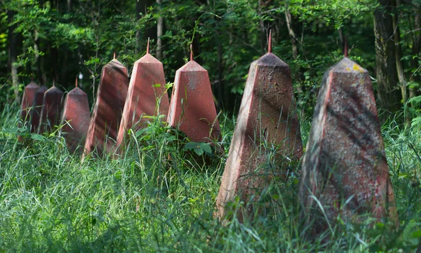 Os túmulos dos soldados soviéticos — Fotografia de Stock