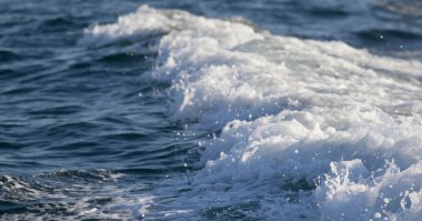 Karadeniz kıyısında dalgalar. Sıçrama suyu
