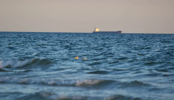 Φορτηγά πλοία σε αγκυροβόλιο στη Μαύρη Θάλασσα — Φωτογραφία Αρχείου