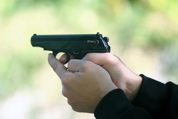 shooting with a pistol