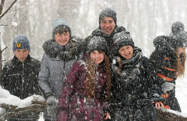 Friends in winter — Stock Photo, Image