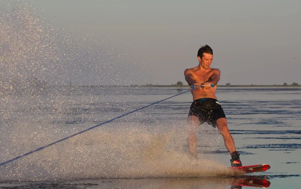 Wakeboarder making trick — Stock Photo, Image