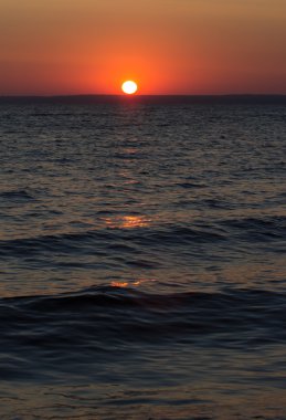 Deniz, çevre arka on Sunset