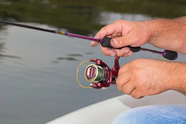 Fishing Rod on predator — Stock Photo, Image