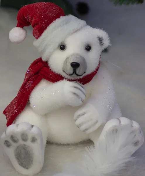 Weihnachtsdeko-Bär — Stockfoto