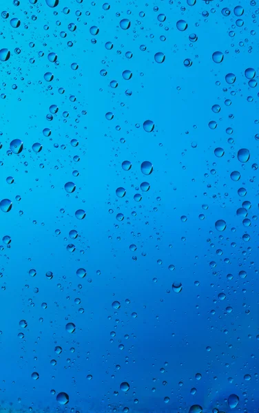 Fundo de gotas de água no vidro — Fotografia de Stock