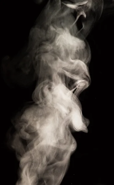 Smoke on black background — Stock Photo, Image