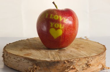 Apple - kalp. Seni seviyorum