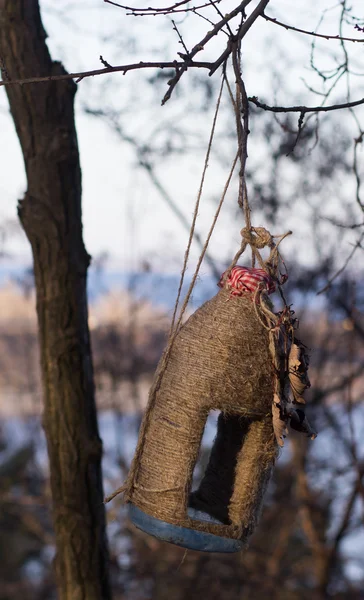 Trousse pour oiseaux sur un arbre — Photo