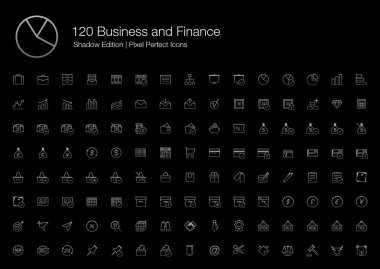 İş Finans Grafiği Grafik Office Pixel Perfect Simgeler (çizgi stili) Shadow Edition