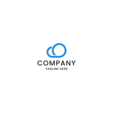 Bulut logo tasarım şablonu vektörü