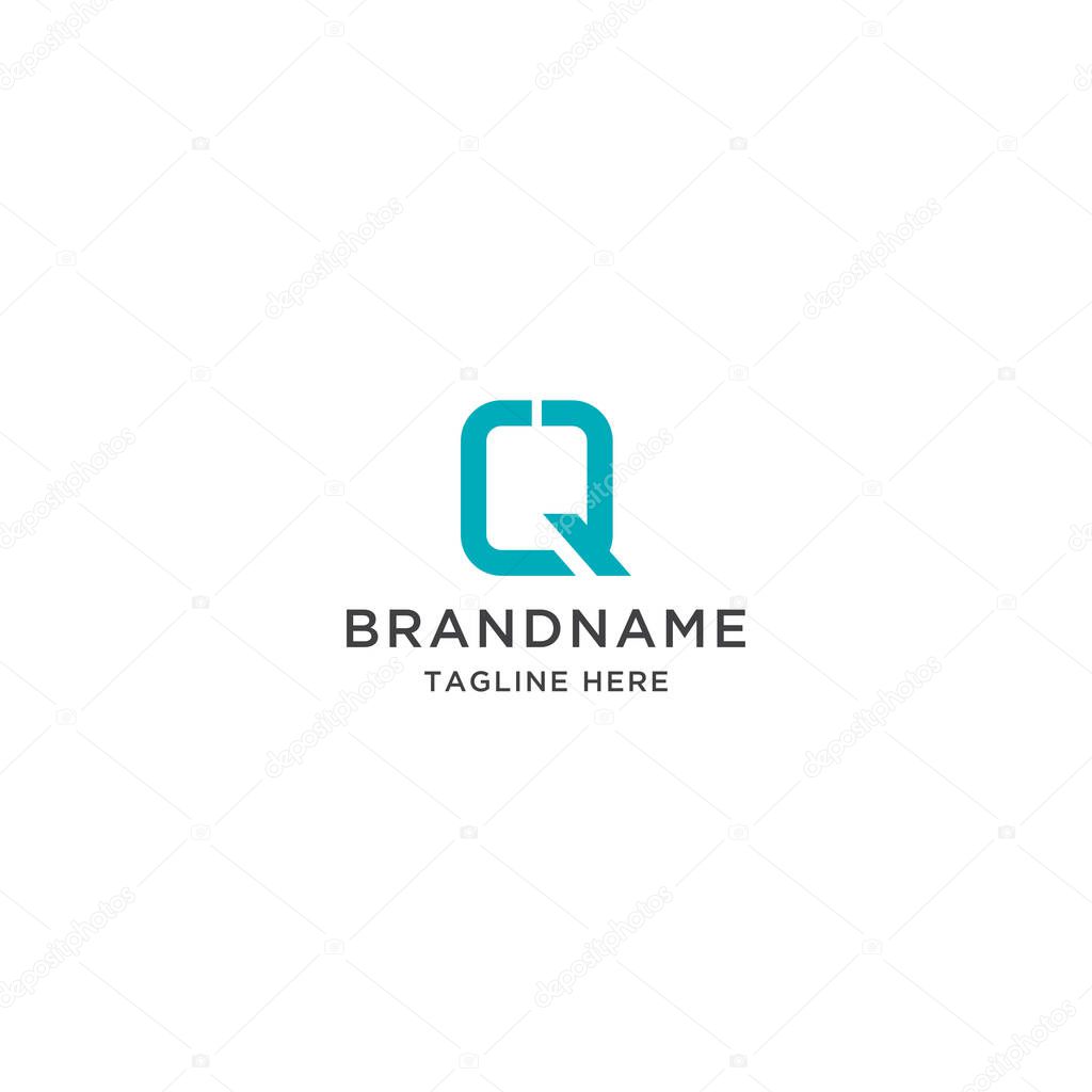 Letter Q CQ logo icon design template vector