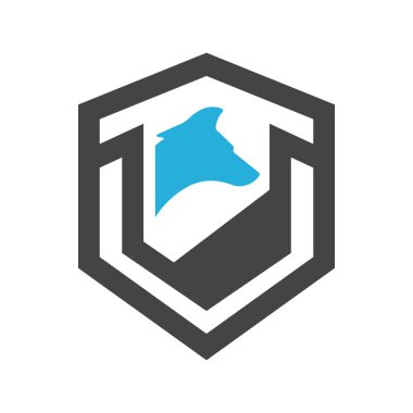 Kurt Kalkanı Logo Vektör Şablonu