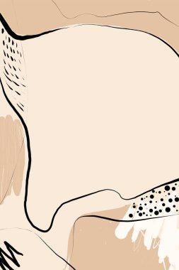 Metin ve resimler için kopyalama alanı olan arkaplan şablonu. Kapak, davetiye, afiş, broşür, poster, hikaye, kart, broşür, sosyal ağlar için vektör sanatsal şablonu