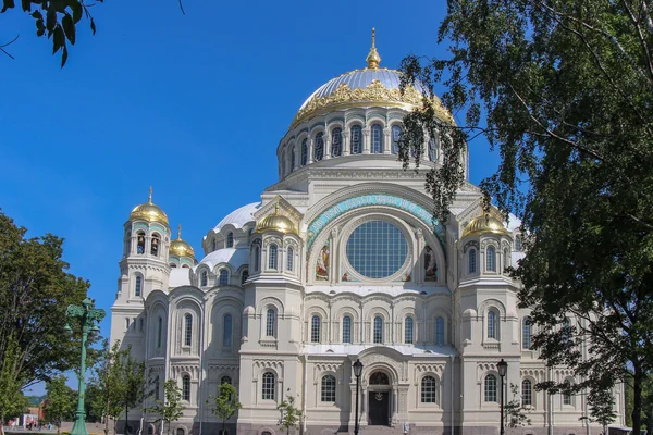 Naval Cathedral in Kronstadt. — Stock Photo, Image