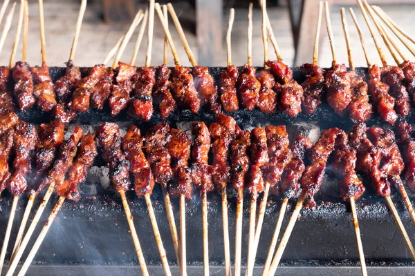 Uno Los Alimentos Típicamente Indonesios Satay Sate Este Alimento Está Fotos de stock