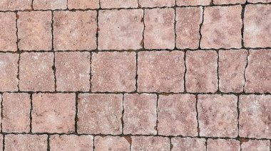 Fayanslardan bir duvar. Tuğla duvar Fotoğraf için arka plan. Eski duvar arkası. Doku