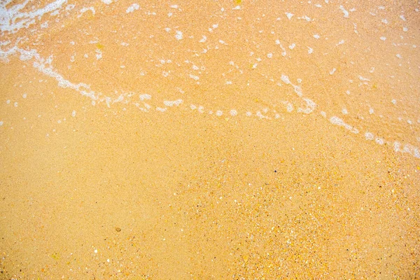 Sabbia Onda Sullo Sfondo Della Spiaggia Lascia Spazio Nell Angolo — Foto Stock