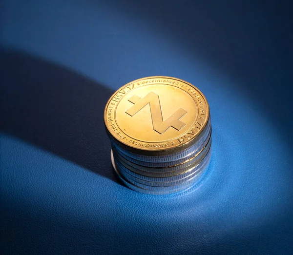 Bir Zcash madeni parasının makro atışı Kripto para birimi