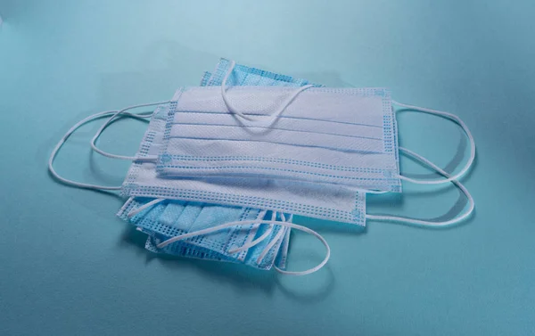 Close Disposable Medical Masks — Stock Photo, Image