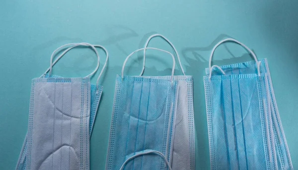 Close Disposable Medical Masks — Stock Photo, Image