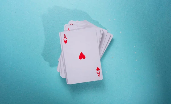 Close Set Playing Cards — Stock Photo, Image