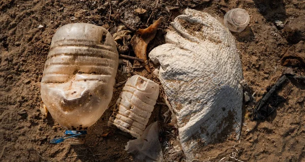 Playa Sri Lanka Está Contaminada Con Basura — Foto de Stock