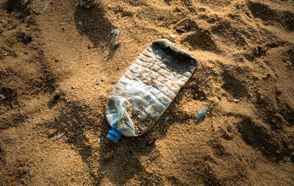 Sri Lankas Strand Ist Mit Müll Verschmutzt — Stockfoto