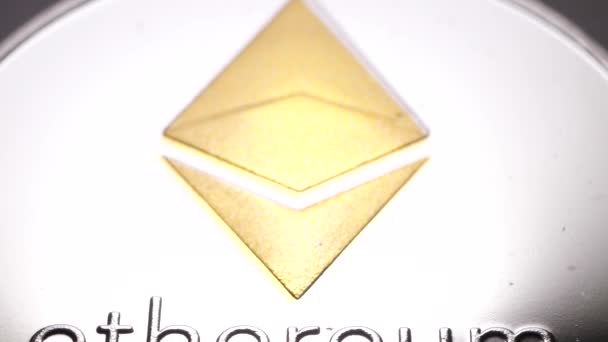 동전의 매크로 Ethereum Crypto Currency — 비디오