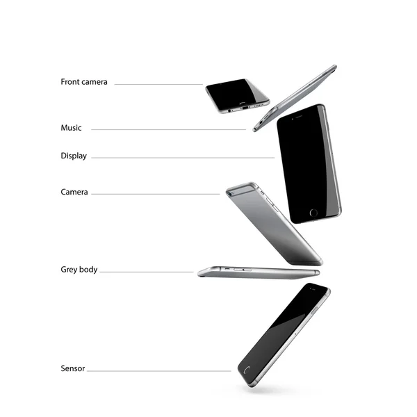 Smartphone dalam keseimbangan sempurna — Stok Foto