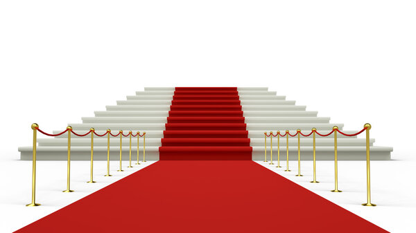 red carpet to the pedestal