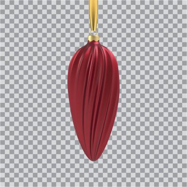 Gerçekçi Altın Noel ağacı oyuncağı spiral şeklinde.