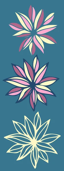 Patrón sin costura floral. Vector — Archivo Imágenes Vectoriales